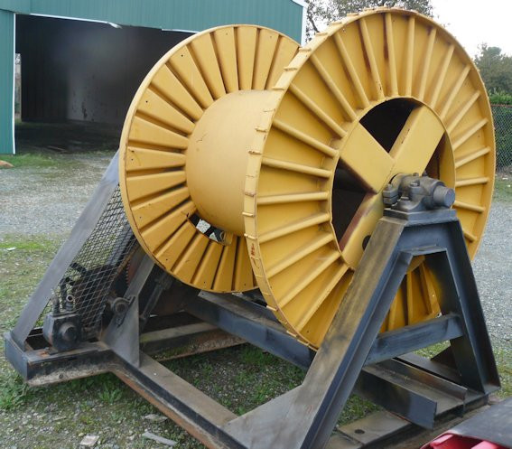 Cable Reel, Approximately 38" Wide X 56" Deep)